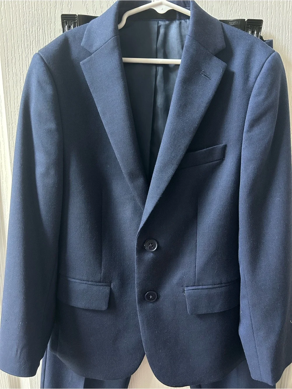 Navy Two-Piece Boys Suit Jacket & Pants